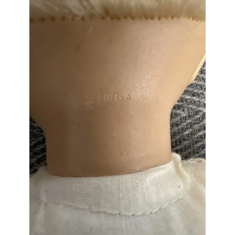 Simba Baby Doll Kids 12 Inch Blonde‎ Blue Sleep Eyes Good Soft Body Vintage